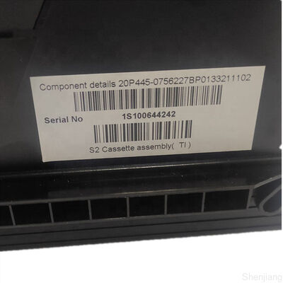 4450756227 cassetta dell'ncr S2 dei pezzi meccanici di BANCOMAT 445-0756227 con la serratura e le chiavi del metallo