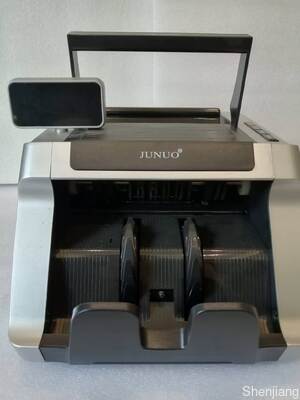 JUNUO C05 Contabanconote Macchina Contamonete Rilevatore Nero con Display LED